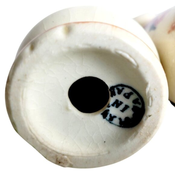 Vintage 1950s Pink Rose Salt and Pepper Shakers Made in Japan Needs Stoppers - Picture 7 of 9